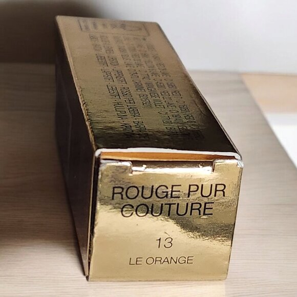 YSL Rouge Pur Couture Pure Colour Satiny Radiance Lipstick #13 Le Orange… - Picture 2 of 3